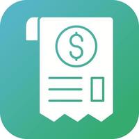 Receipt Vector Icon