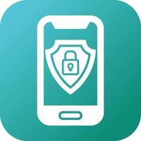 Mobile Security Vector Icon