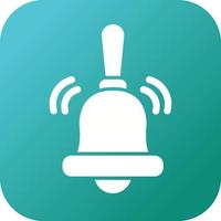 icono de vector de campana de anillo