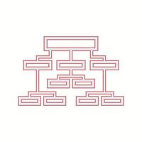 Beautiful Business structure vector line icon
