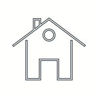 Beautiful Home vector line icon