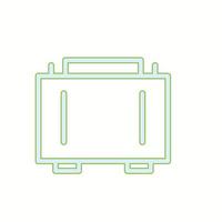 Beautiful Briefcase vector line icon