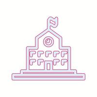 Beautiful College vector line icon