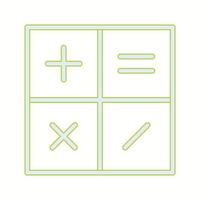 Beautiful Calculator vector line icon