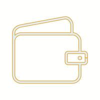 Beautiful Wallet vector line icon