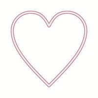 Beautiful Heart vector line icon