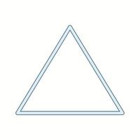 hermoso icono de línea de vector de triángulo