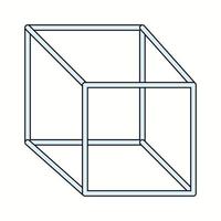 Beautiful Cube vector line icon