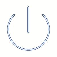 Beautiful Power button vector line icon