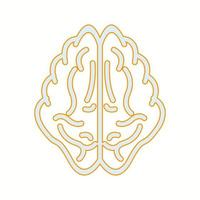 Beautiful Brain vector line icon