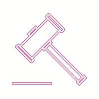 Beautiful Hammer vector line icon