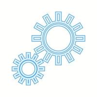 Beautiful Settings vector line icon