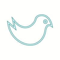 Beautiful Cute bird vector line icon