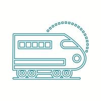 Beautiful Bullet train Vector line icon