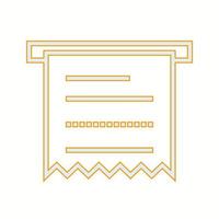 Beautiful Receipt vector line icon