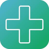 Beautiful Plus vector line icon