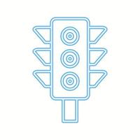 Beautiful Traffic signals Vector line icon