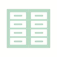 Beautiful Locker Vector line icon