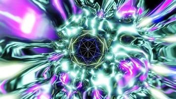 kinetic ball and beautiful colored space energy flows vj loop animation. High quality 4k footage video