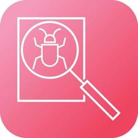 Beautiful detect Bug vector line icon
