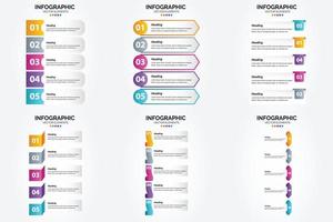 las ilustraciones vectoriales de este conjunto son ideales para crear infografías para publicidad. folletos volantes y revistas. vector