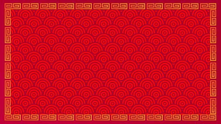 Vector red chinese pattern oriental background  vector