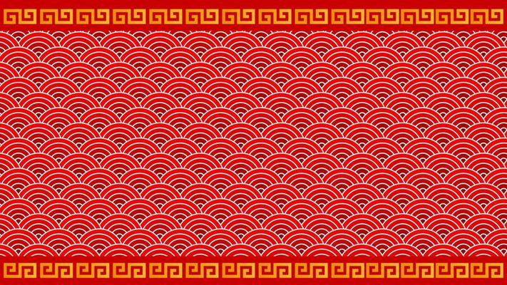 Red Orange Chinese New Year Background
