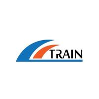 tren logo transporte viaje tecnología ferrocarril vector