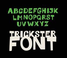 Usual display font for inscriptions. vector