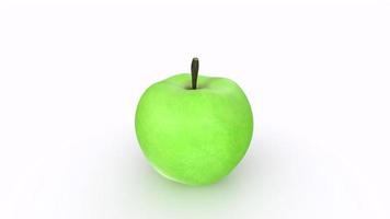 appel fruit geïsoleerd Aan achtergrond video