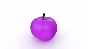 pomme fruit isolé sur fond video