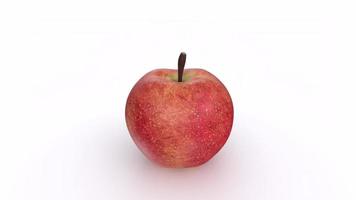 fruta maçã isolada no fundo video