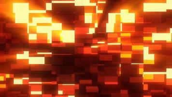 Abstract glowing light orange futuristic energy lines and stripes rectangular magic hi-tech flying horizontally. Abstract background. Video in high quality 4k, motion design