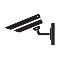 ilustración de vector de icono de signo de cámara de seguridad. icono de monitoreo de video. signo de cctv de cámara.