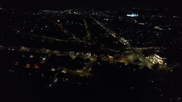 Aerial Footage of City During Clear Night video