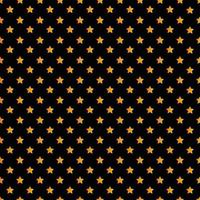 Orange and Yellow Seamless Stars Patterns On Black Background vector
