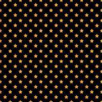 Orange and Yellow Seamless Stars Patterns On Black Background vector