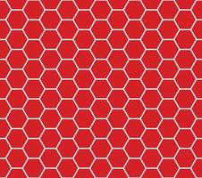 Red Seamless Honeycomb Pattern vector