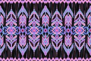 Ethnic ikat chevron pattern background Traditional pattern on the fabric in Indonesia and other Asian countries. vector
