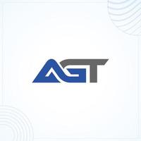 AGT Logo Template In Modern Creative Minimal Style Vector Design