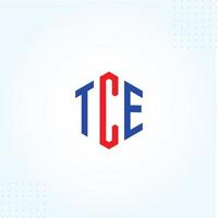 TCE or Ect Logo Template  In Modern Creative  Minimal Style  Vector Design