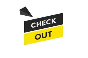 Check out button web banner templates. Vector Illustration