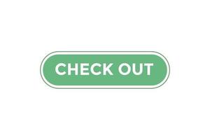 Check out button web banner templates. Vector Illustration