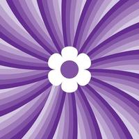 Vector illustration purple flower with abtract purple color seamless wheel background