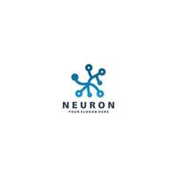 Neuron logo icon design vector