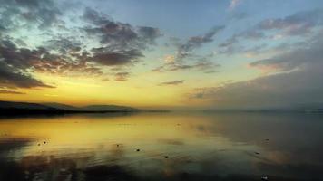 The Sea Water in Romantic Epic Sunset Light video