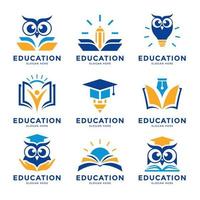 plantilla de logotipo de educación vector