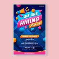 We Are Hiring Poster vector