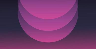 Gradient circles on a gradient background. Smooth gradient rounded shapes. vector