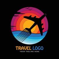 Travel logo vector template